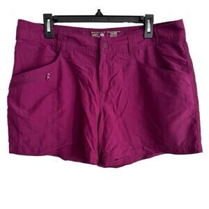 Mountain Hardwear Womens Purple Hiking Shorts 5” Inseam Size 14/46